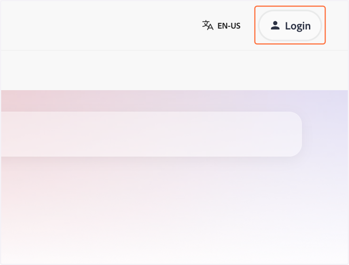 Click on Login