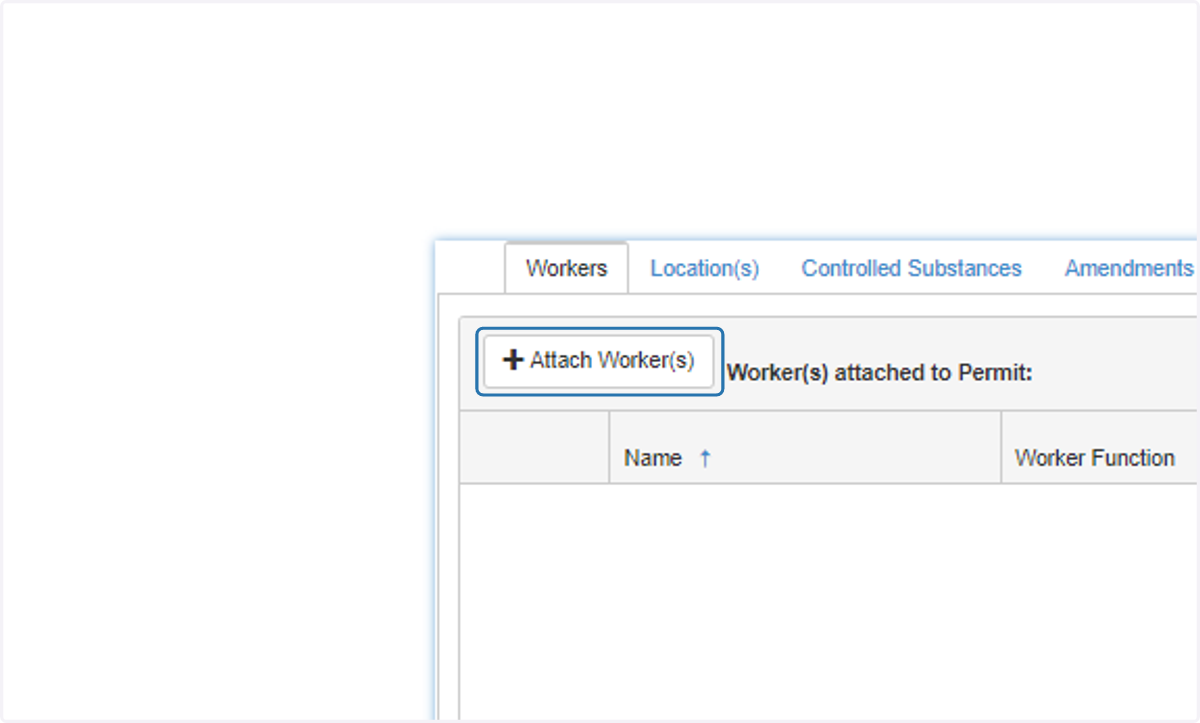 Click on Attach Worker(s)