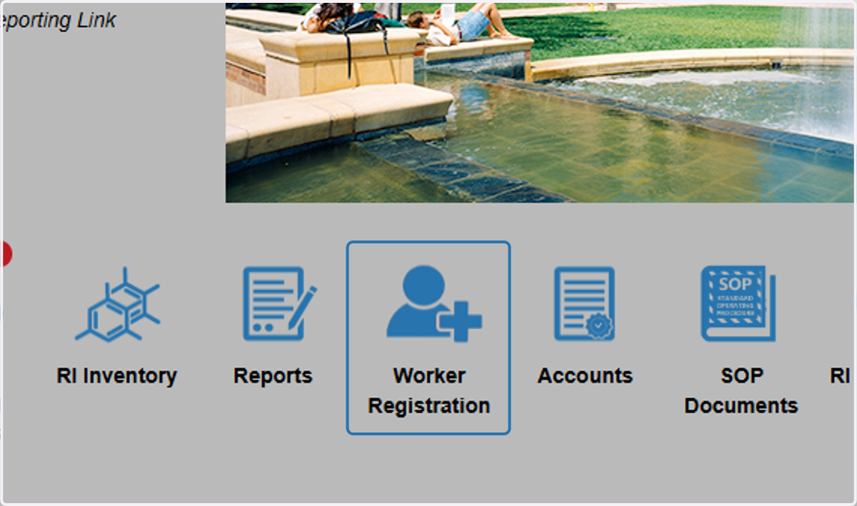 Click on Worker Registration