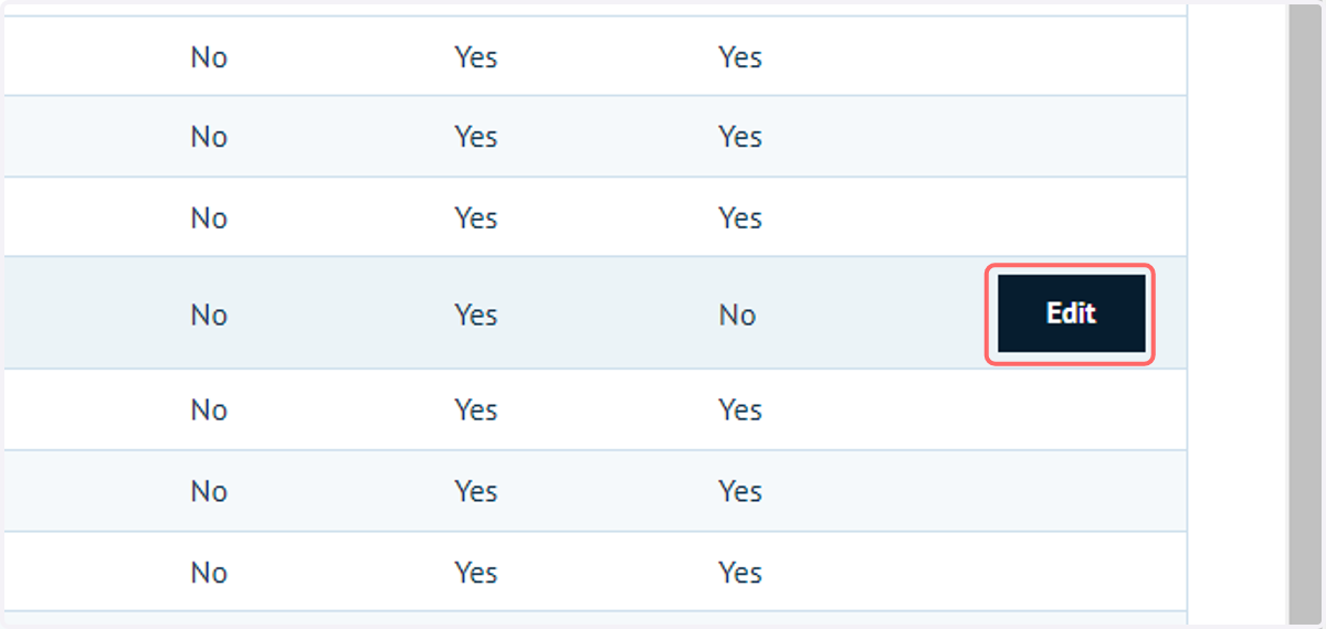 Click on Edit next to one of your custom Customer Roles