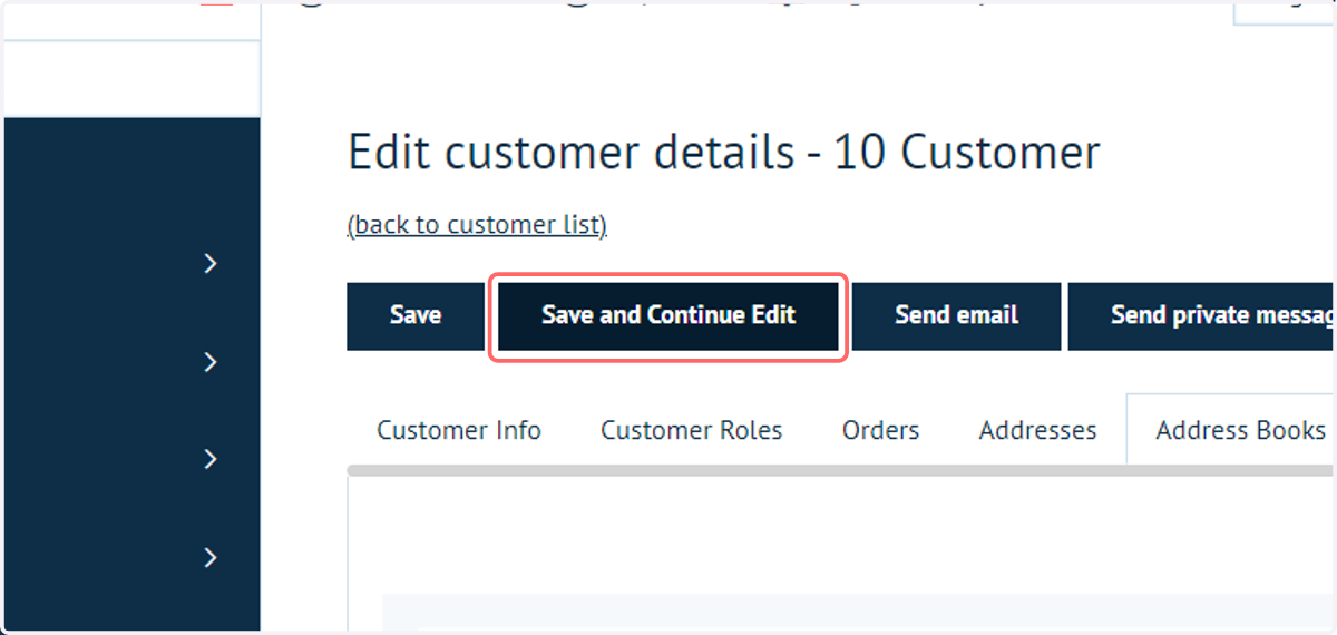 Click on Save and Continue Edit