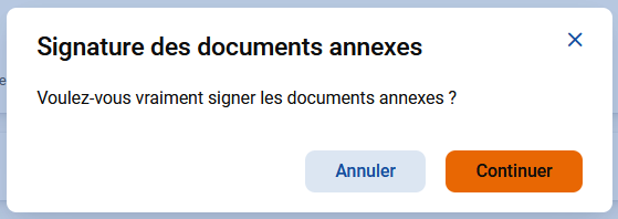 Cliquer sur le bouton "Continuer"