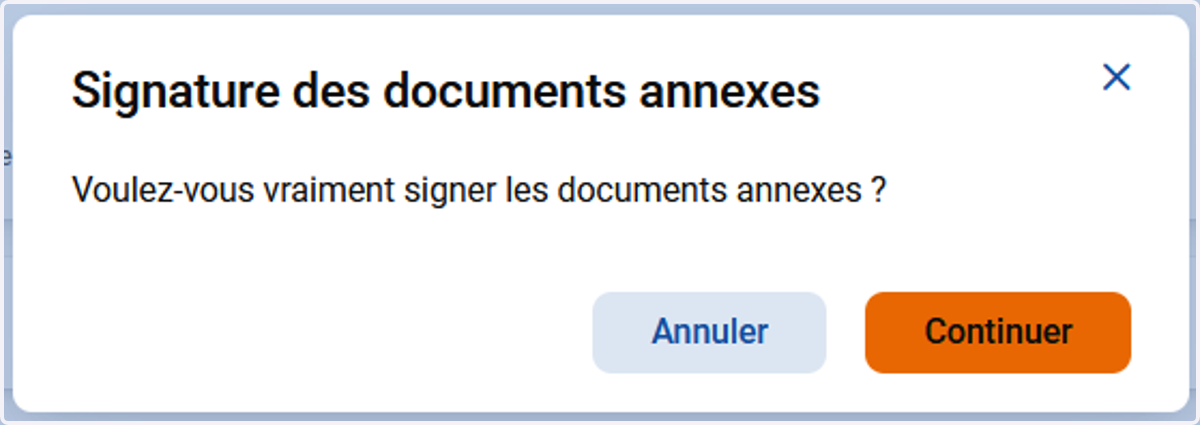 Cliquer sur le bouton "Continuer"
