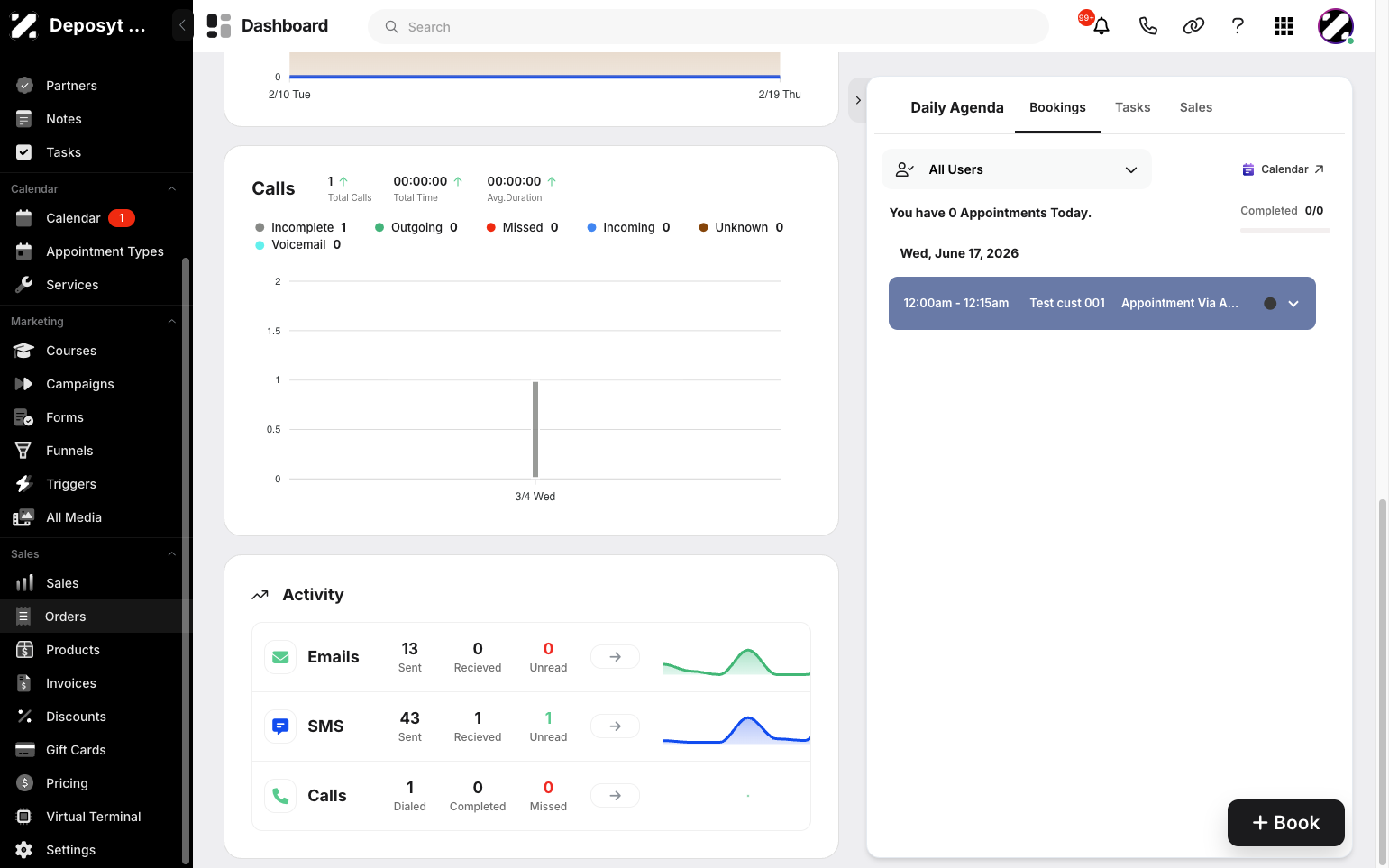 Step 1: On your Dashboard, navigate to the Orders tab under the Sales section.