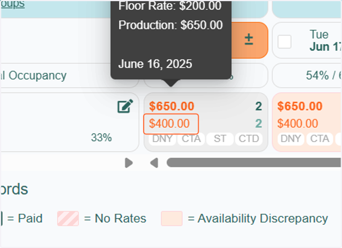 You’ll now see that the Base Rate has updated to the amount you set, and it’s displayed in bold orange text as well.