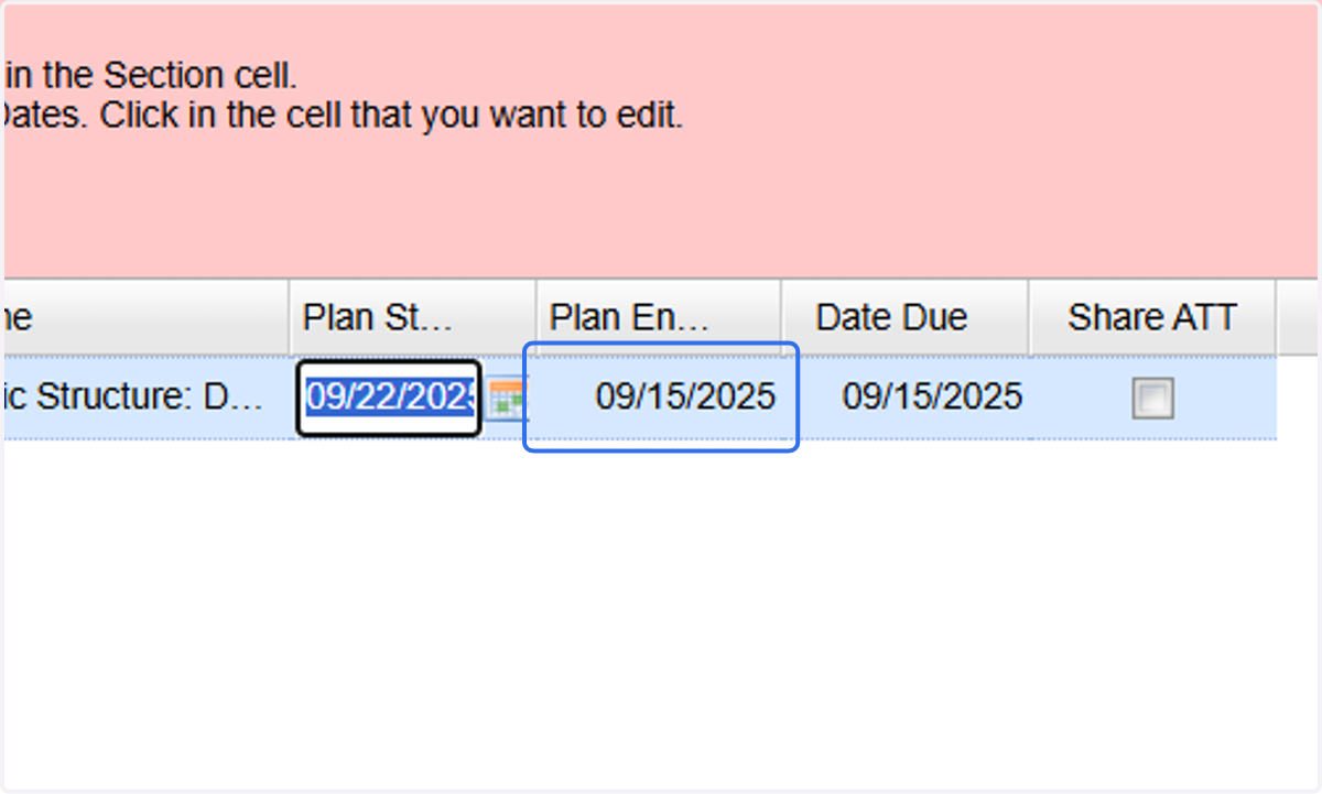 If you wish to apply the template to multiple days, change the "Plan End Date" to the end of the week (or the last date that you want to apply the template).
