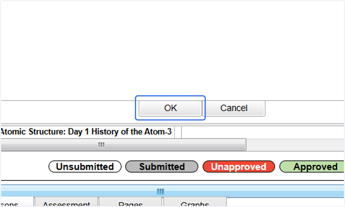 Click on OK