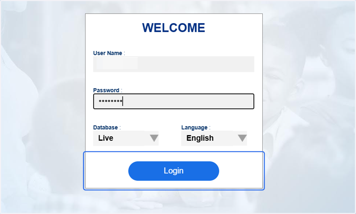 Click on Login