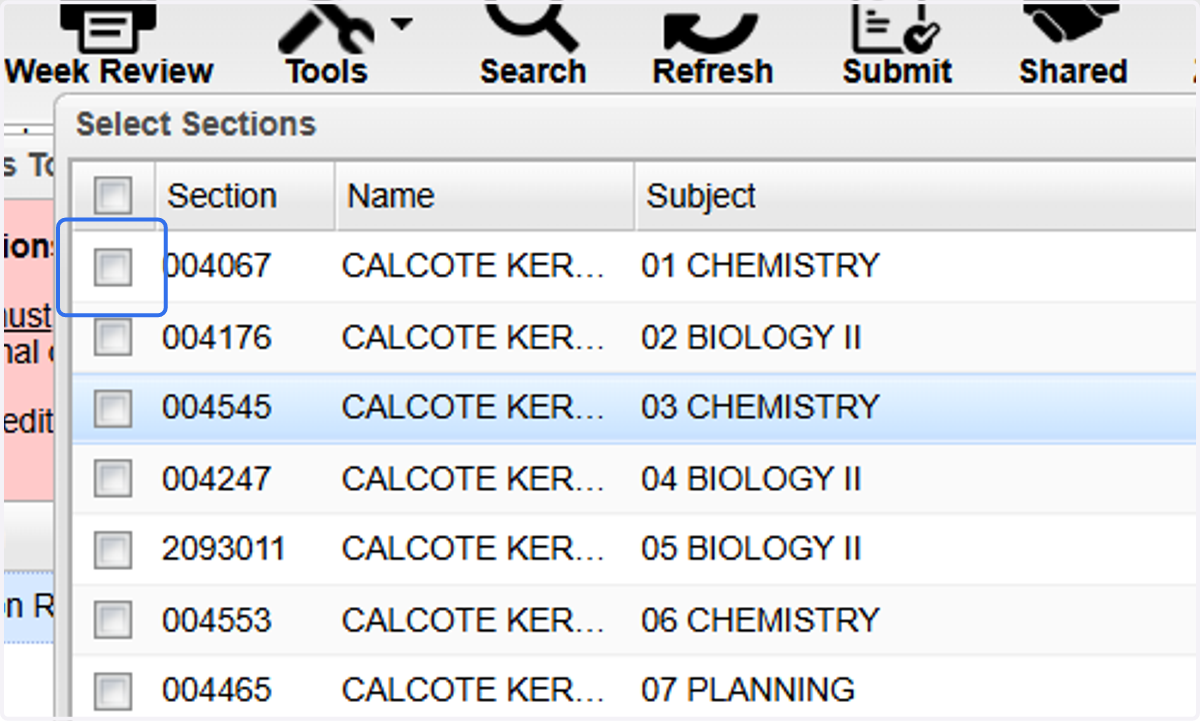 Select all the courses necessary.