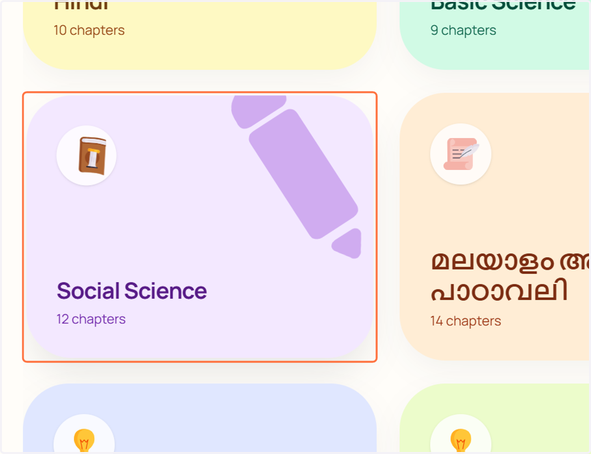 Select the subject for which you would like to create a Infographic.