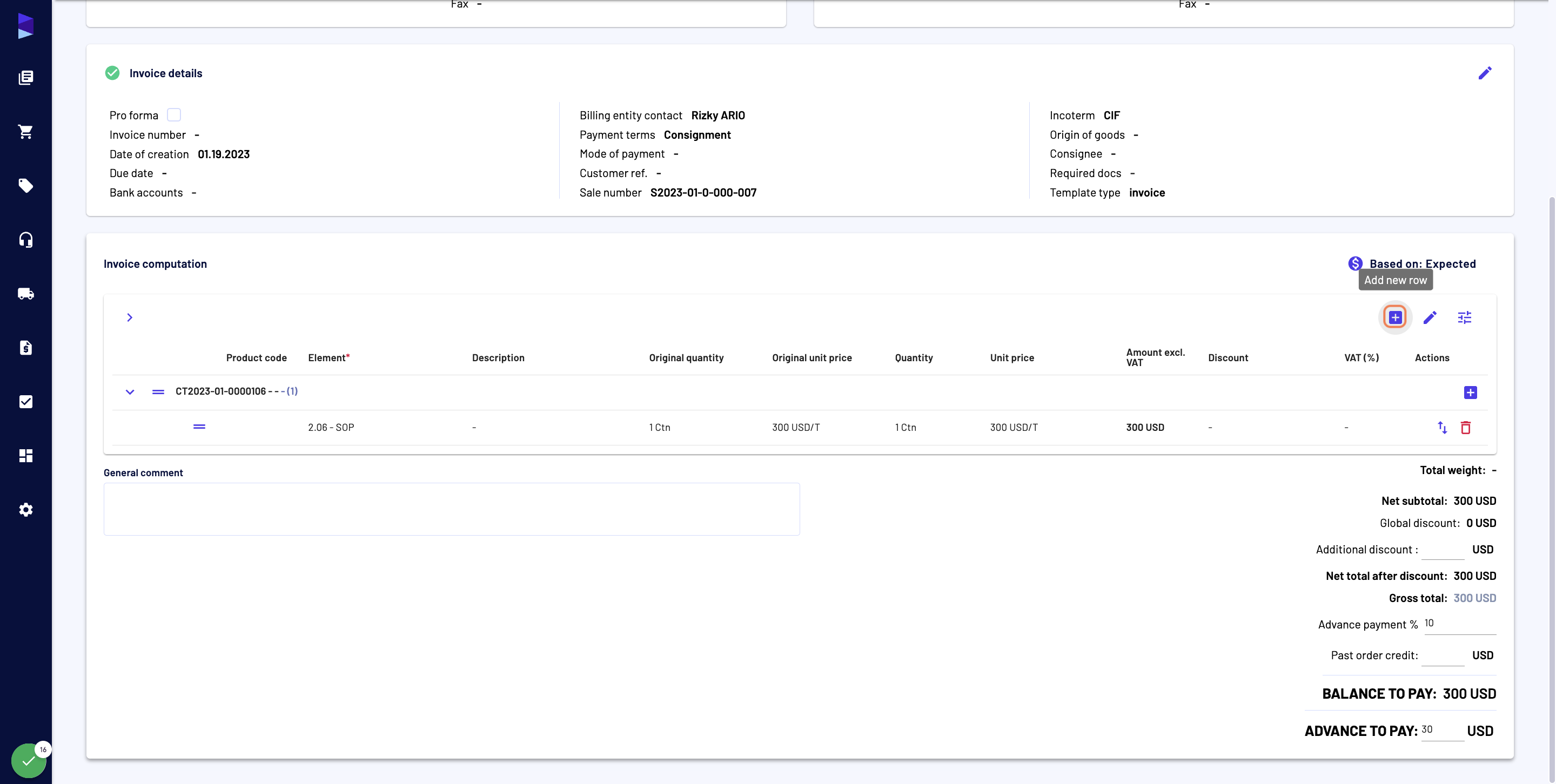 You can add a new line outside the existing groups by clicking on the "+" button on top of the lines