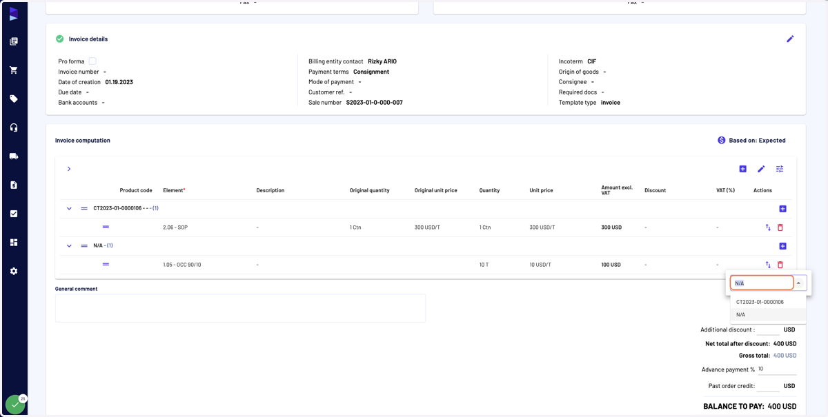 Then by selecting the grouping you want