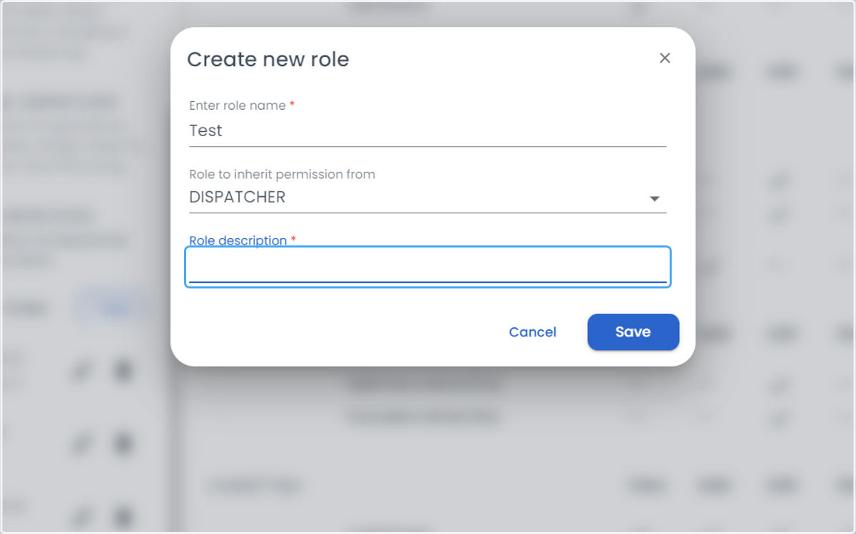 Enter the custom role description.