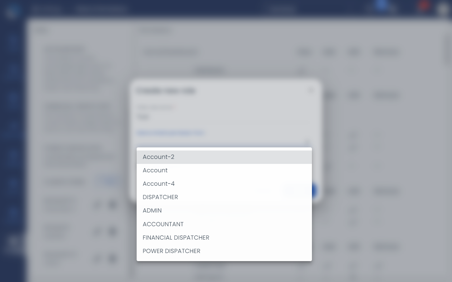 Select the existing role from which the permission will be inherited