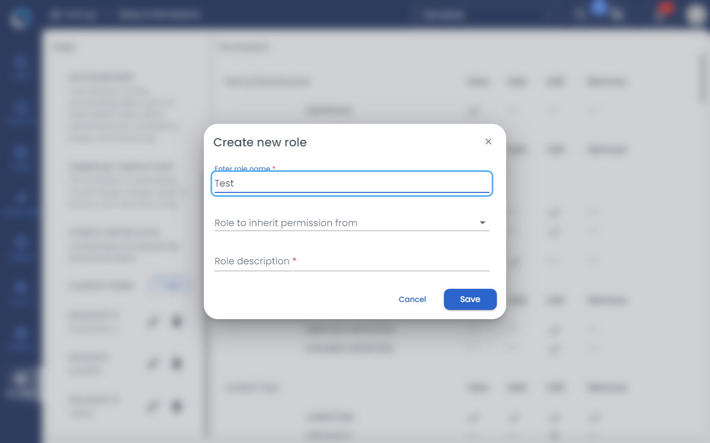 Enter the name of Custom Role.