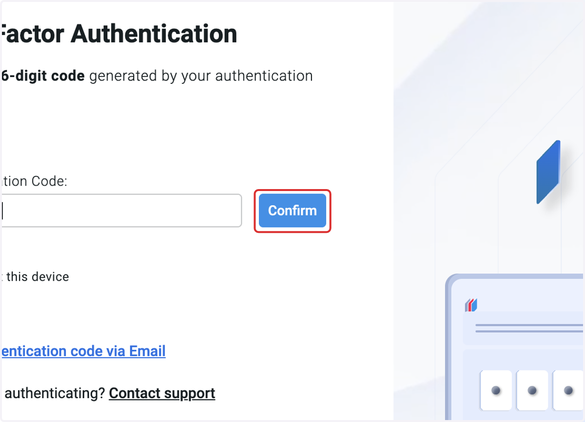 Click on Confirm