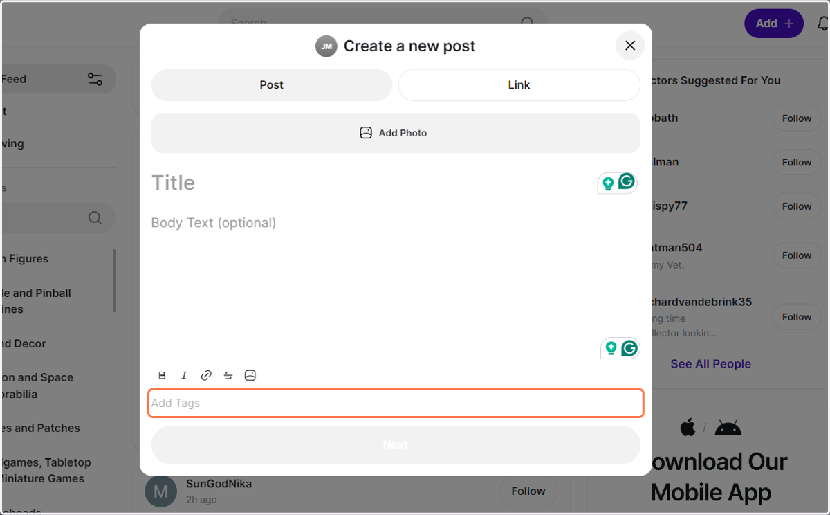 Add Tags
