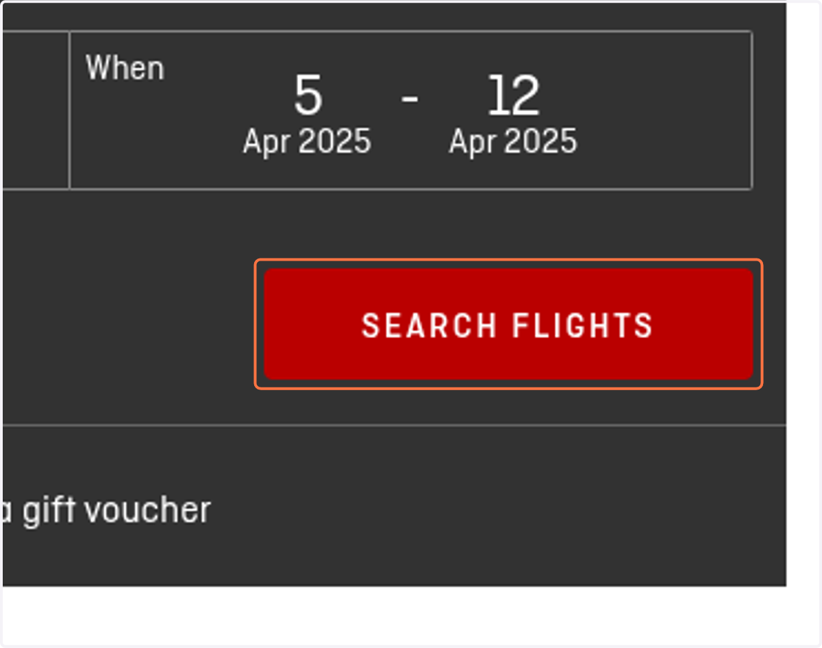 Click on SEARCH FLIGHTS