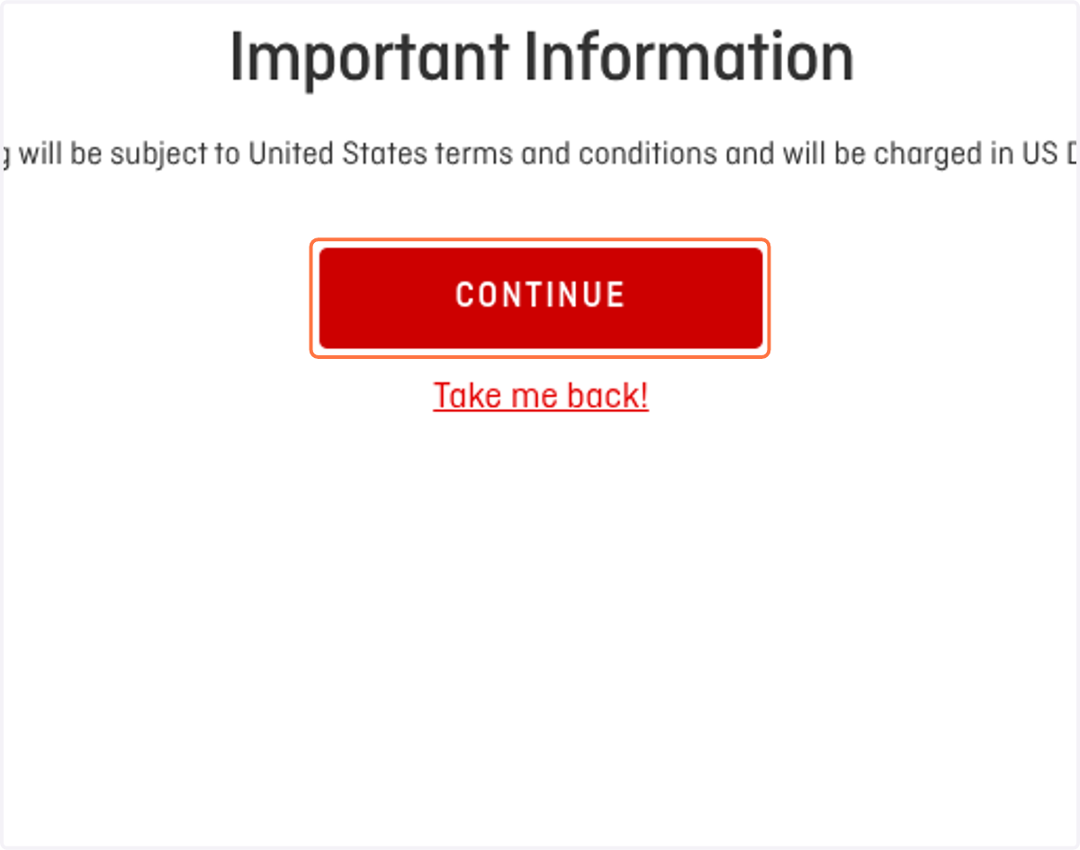 Click on CONTINUE