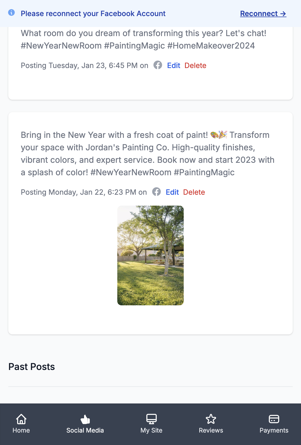 Or see content already posted under "Past Posts".