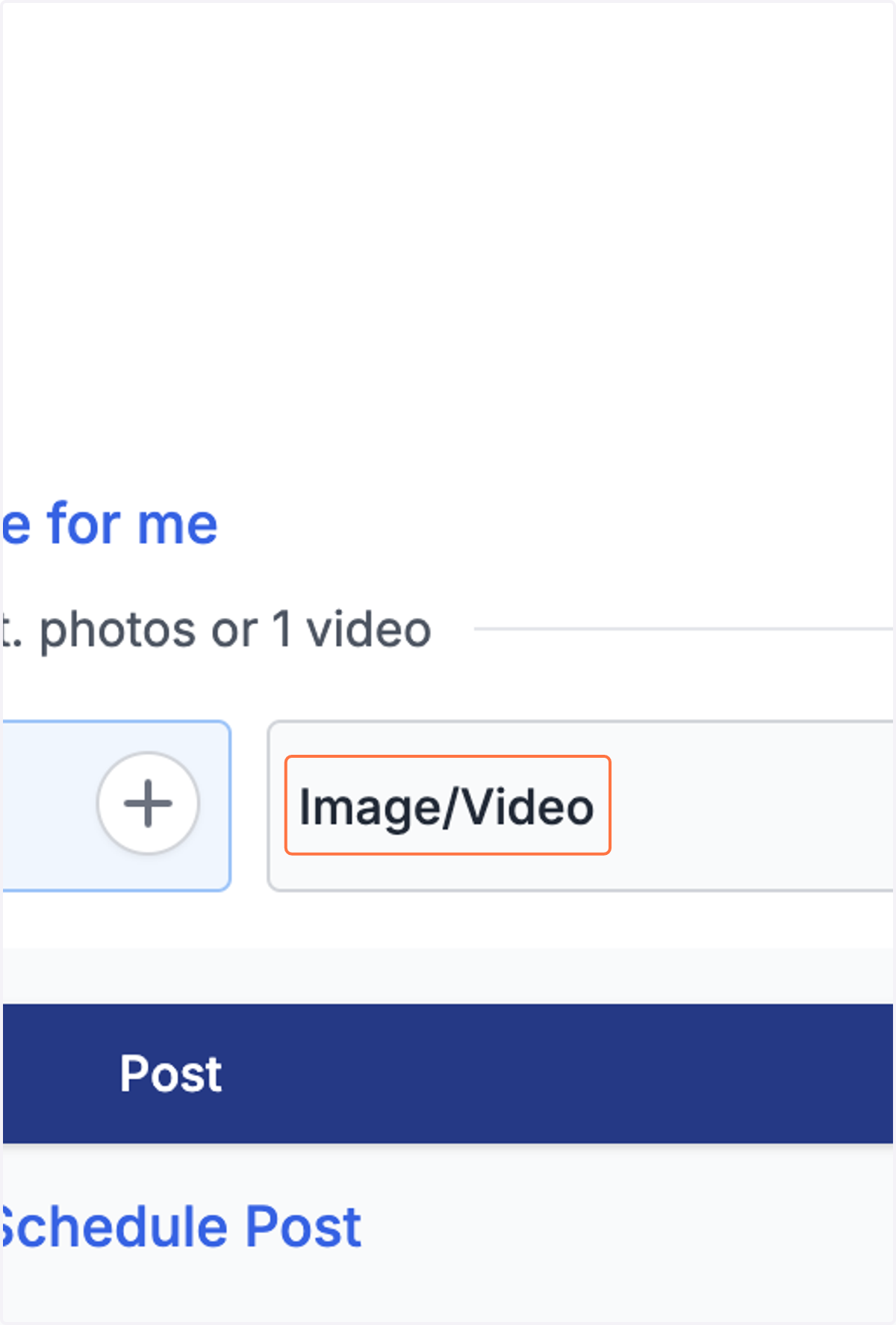 If you want to add a picture or video, click "Image/Video".