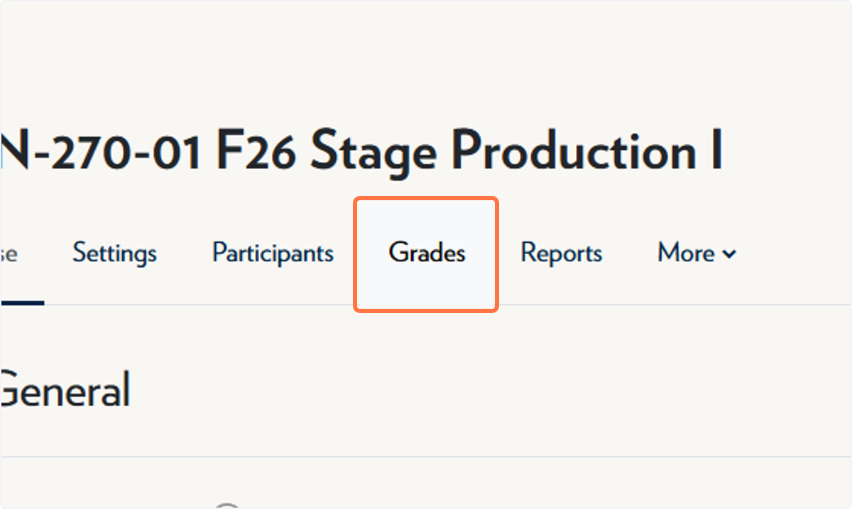 Click on Grades