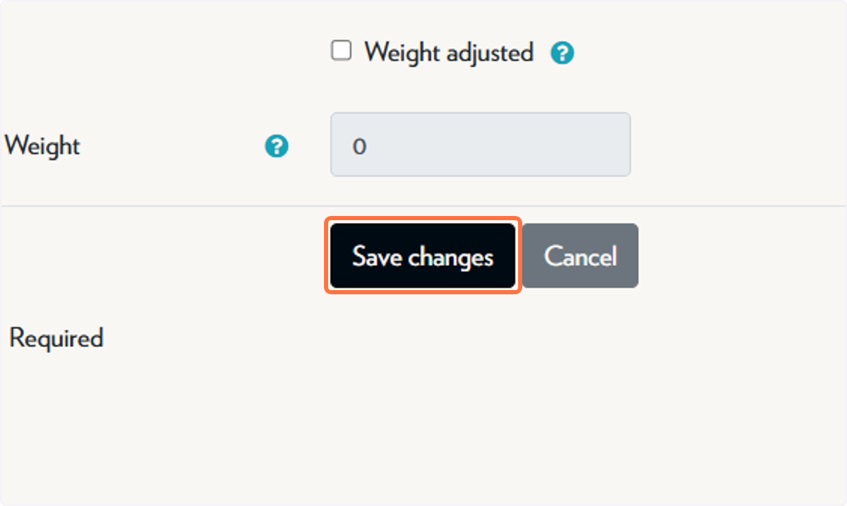 Click on Save changes