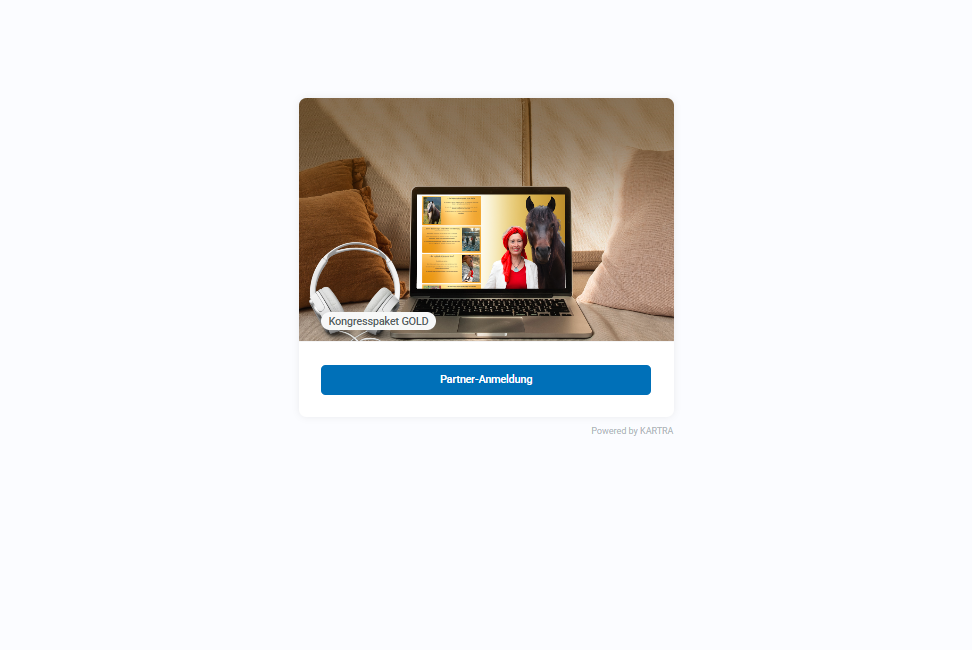 Click on Partner-Anmeldung