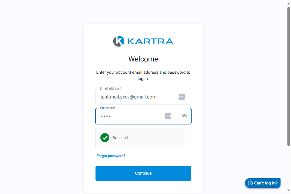 Type password