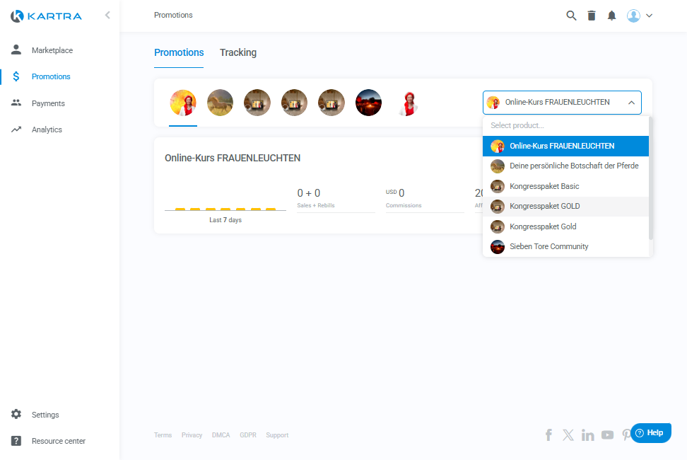 Click on Kongresspaket GOLD