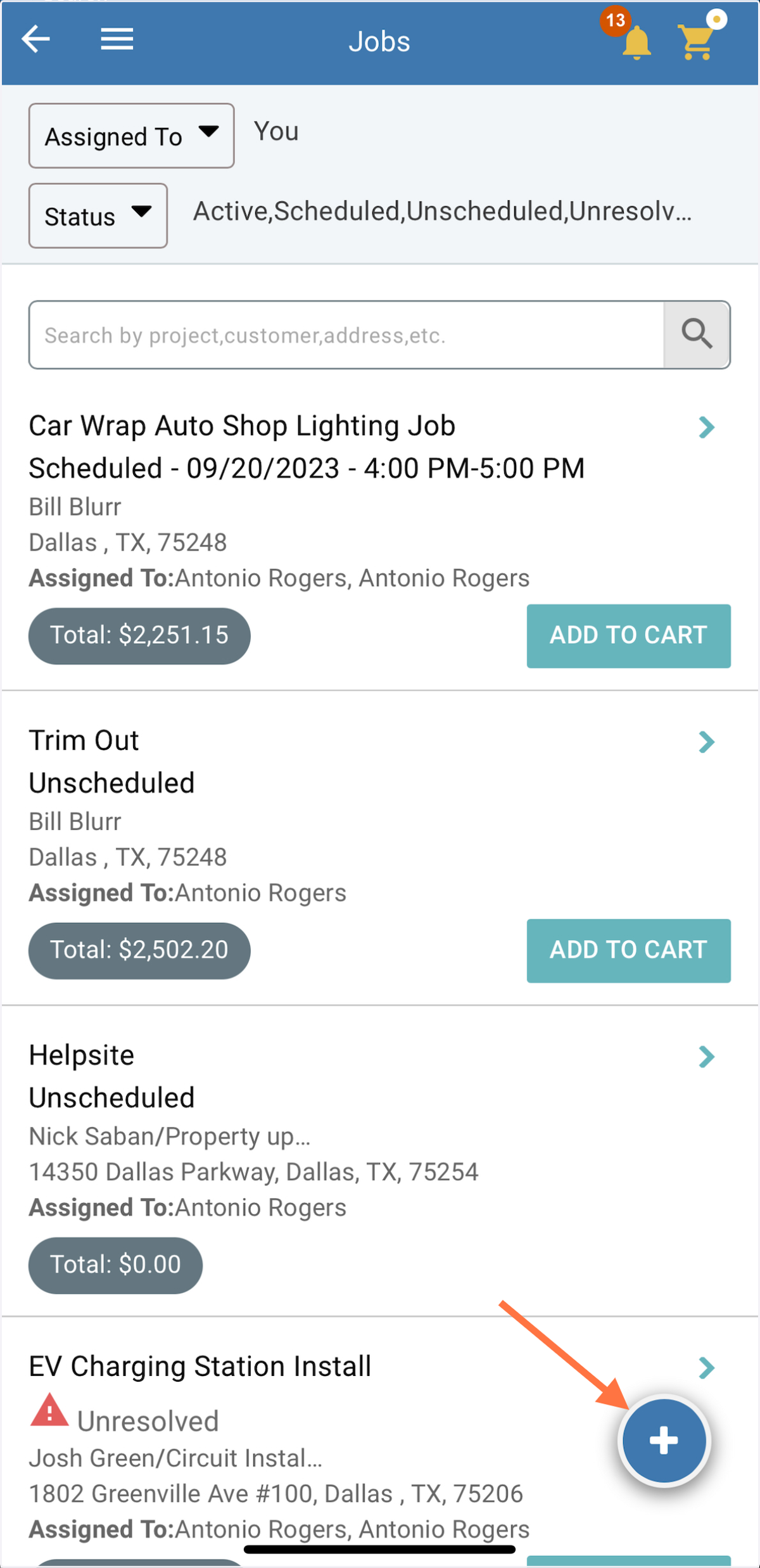 Select job