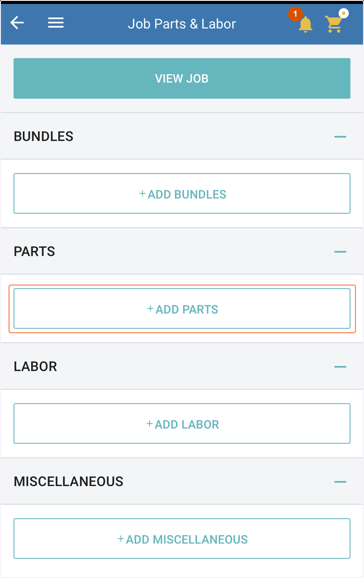 Add Parts