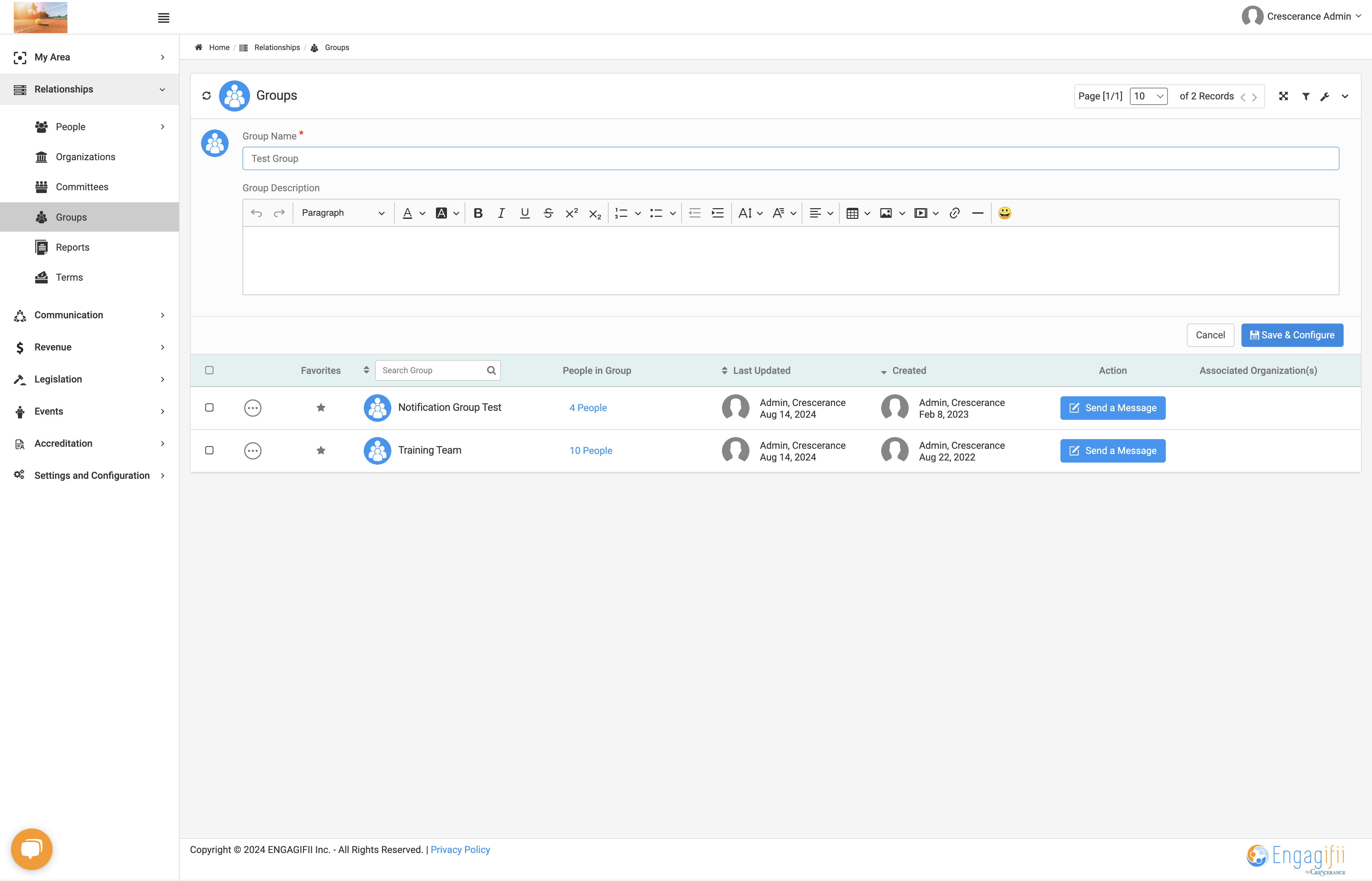 Click on Save & Configure