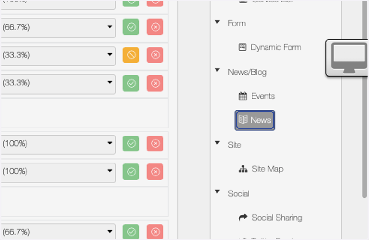 Select the widget you wish to use and drag it to the zone of your choice.