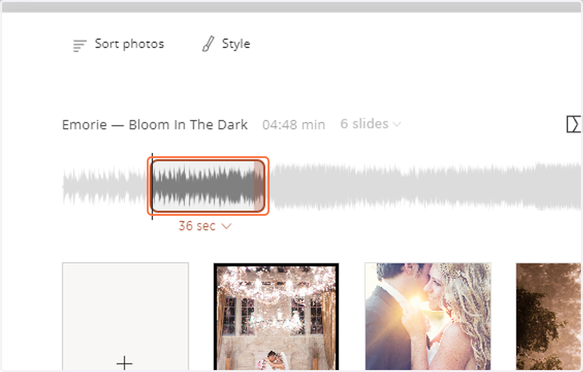 You can also trim the song to fit any length.