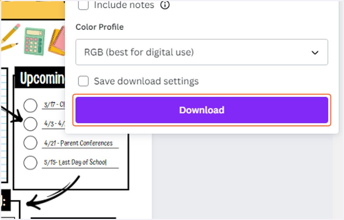 Click on Download