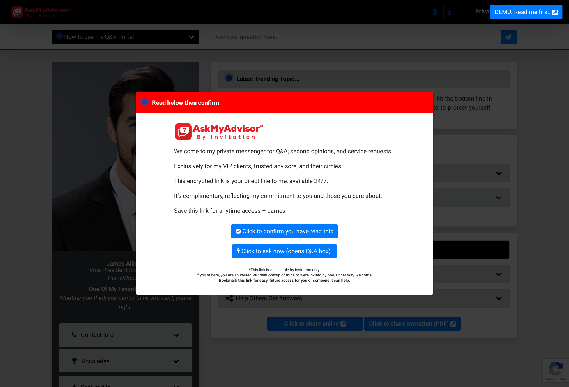 Click on Read below then confirm.…