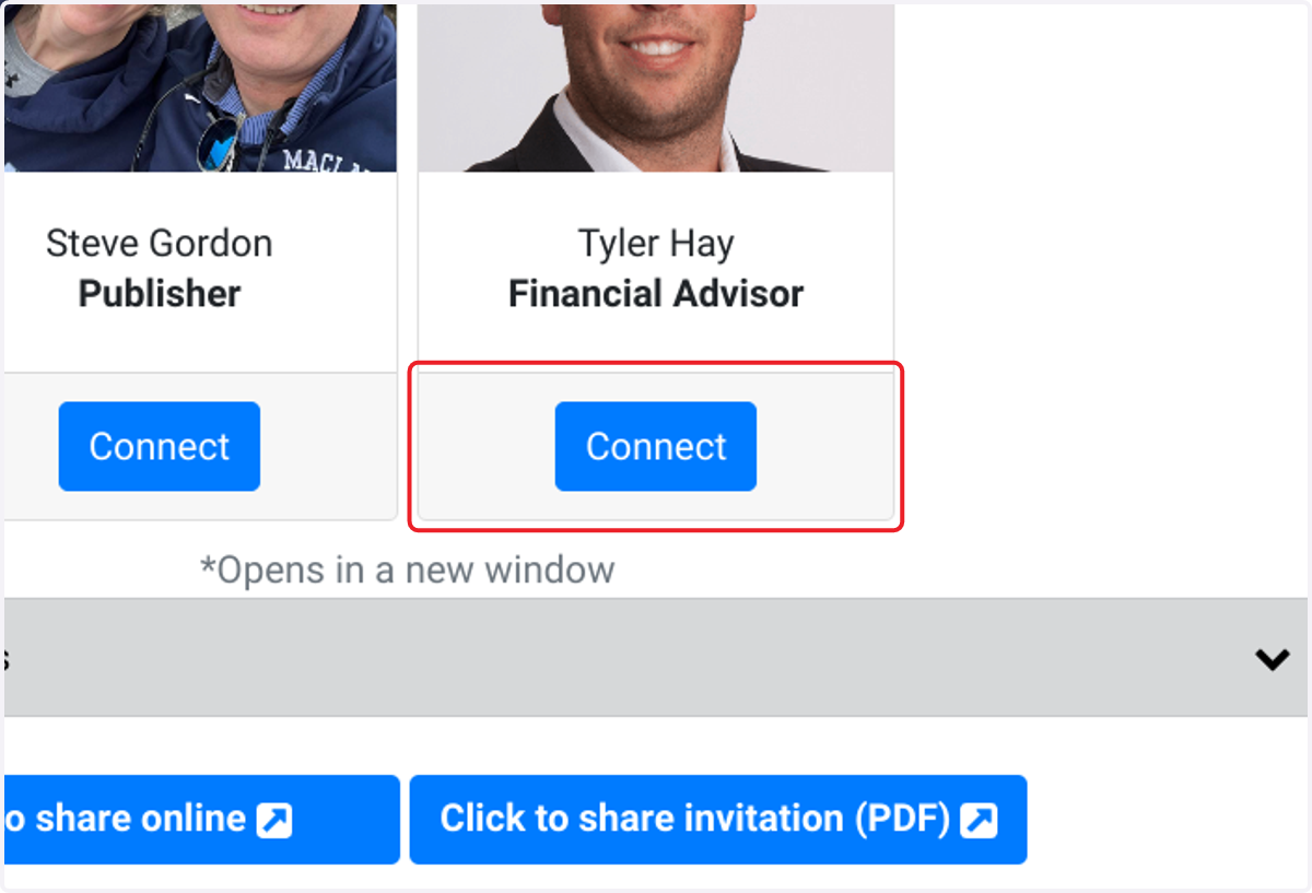 Click on Connect