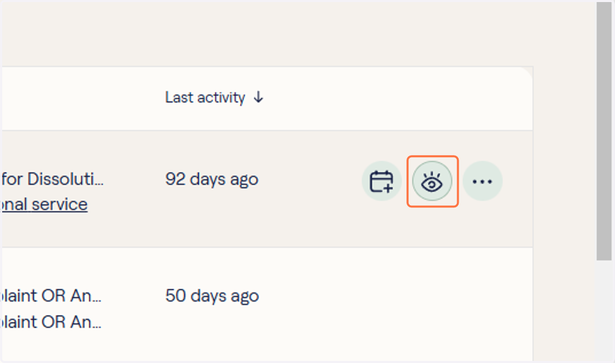Click on View client (eye button)