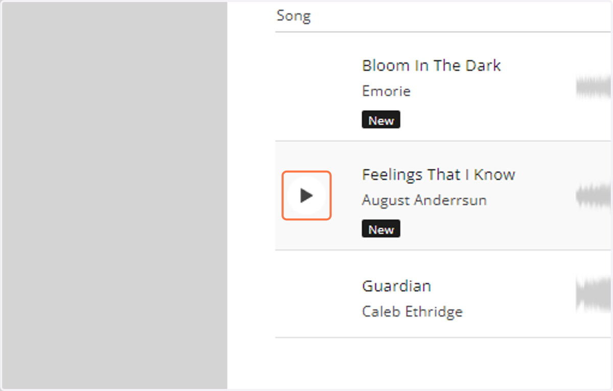 Click on the track thumbnail to begin playing.