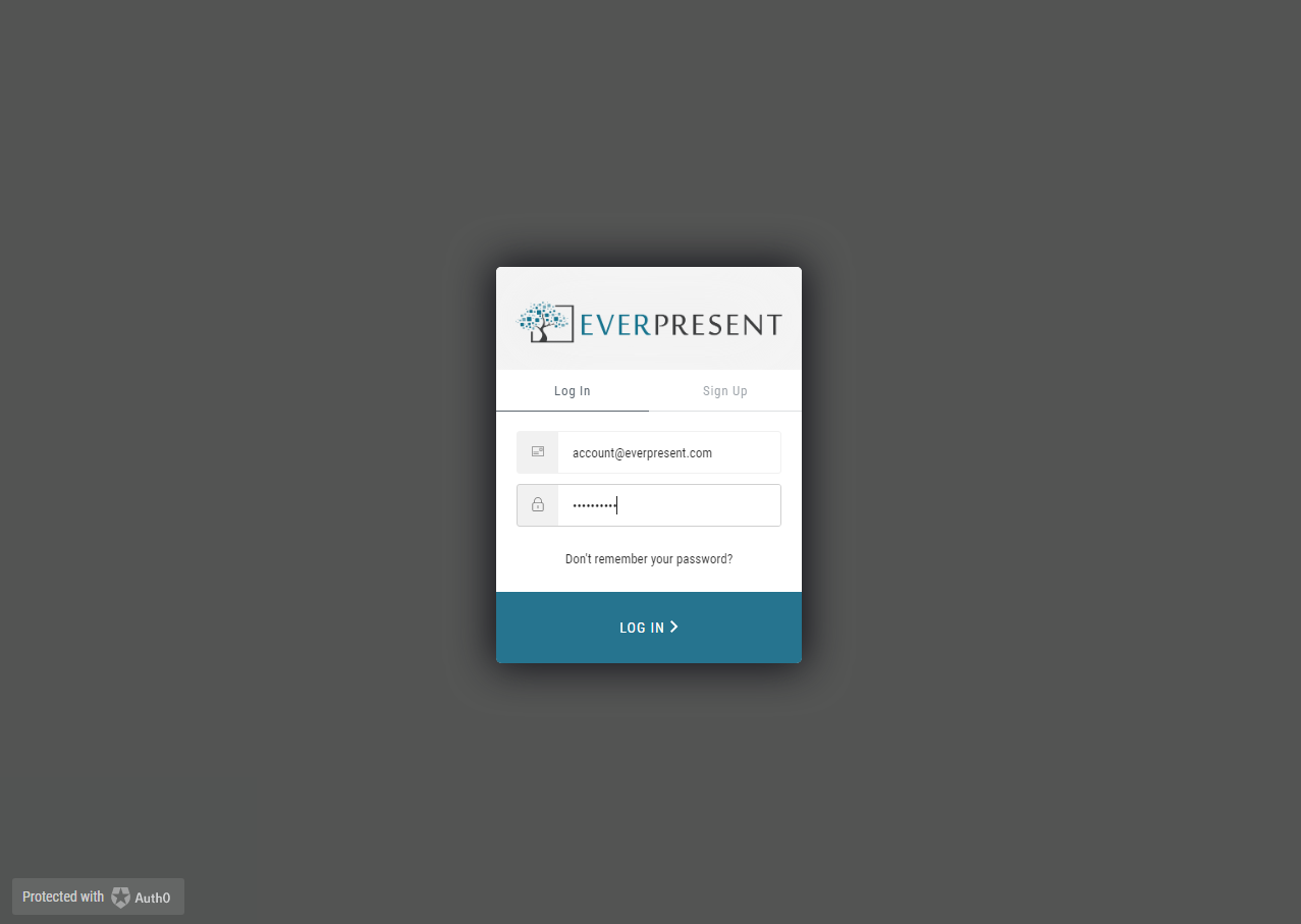 Click on LOG IN >