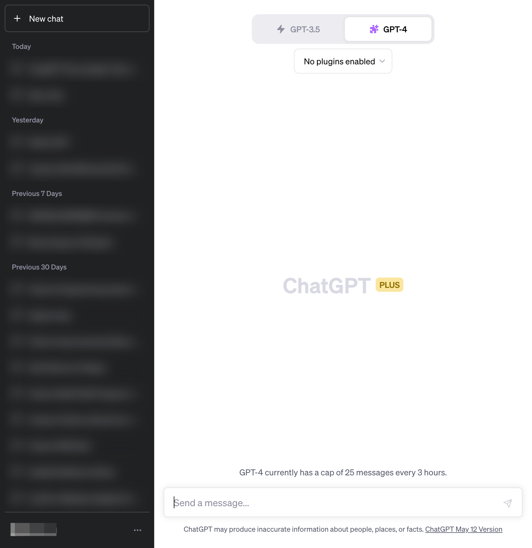 Click on No plugins enabled