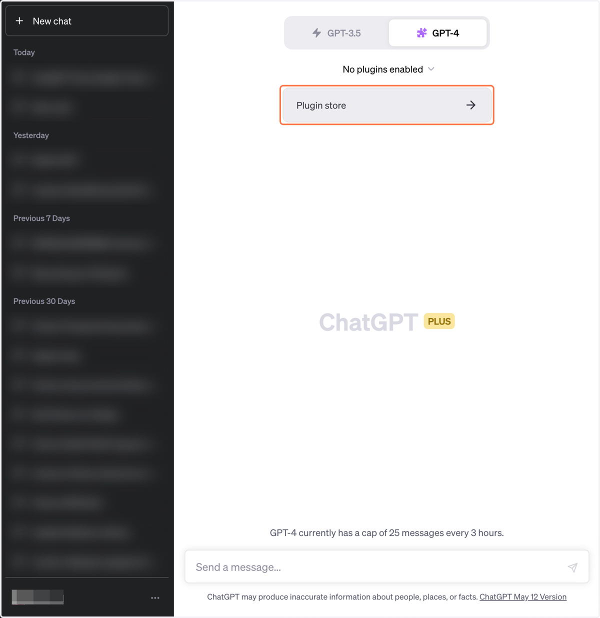 Click on Plugin store