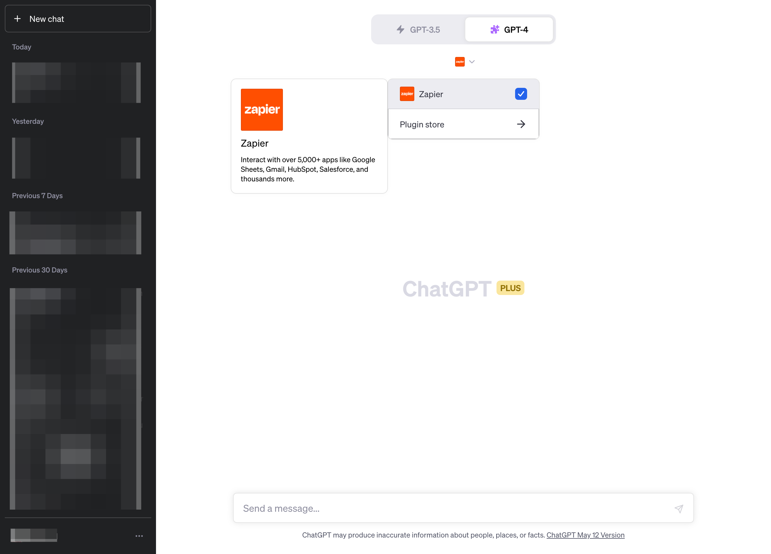 When back on the main page, Click on Zapier to activate