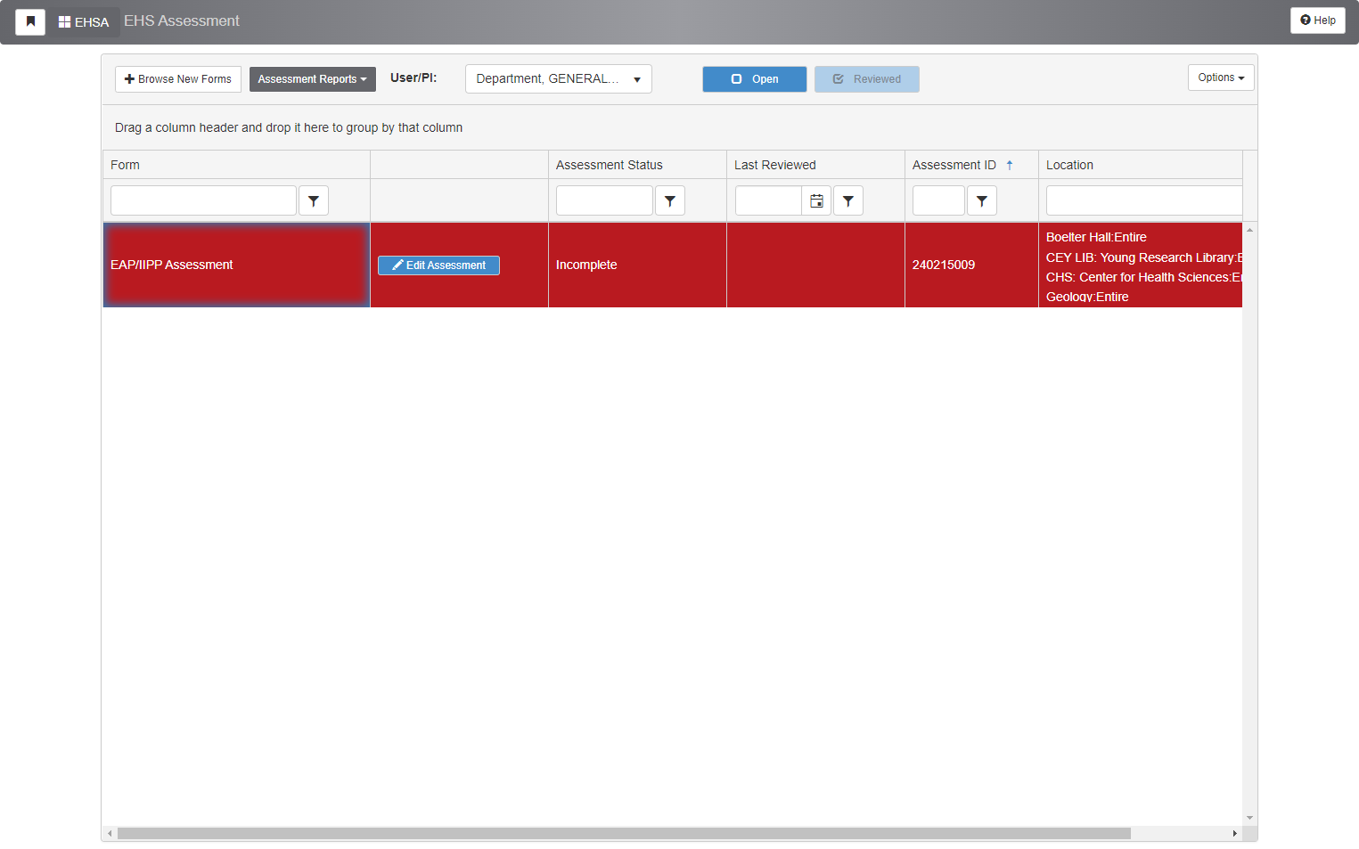 Click on Assessment Reports