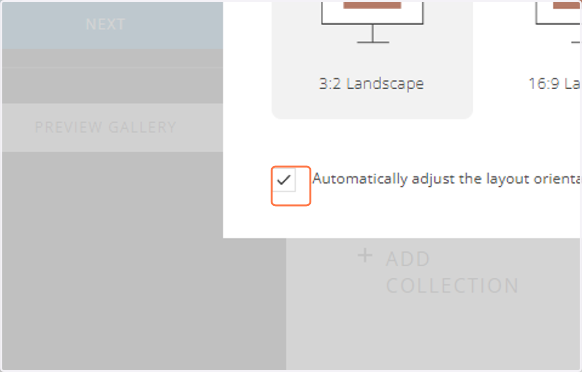 A checkbox will be shown allowing you to choose whether you want to keep the existing slide layouts or auto adjust them to the new orientation.