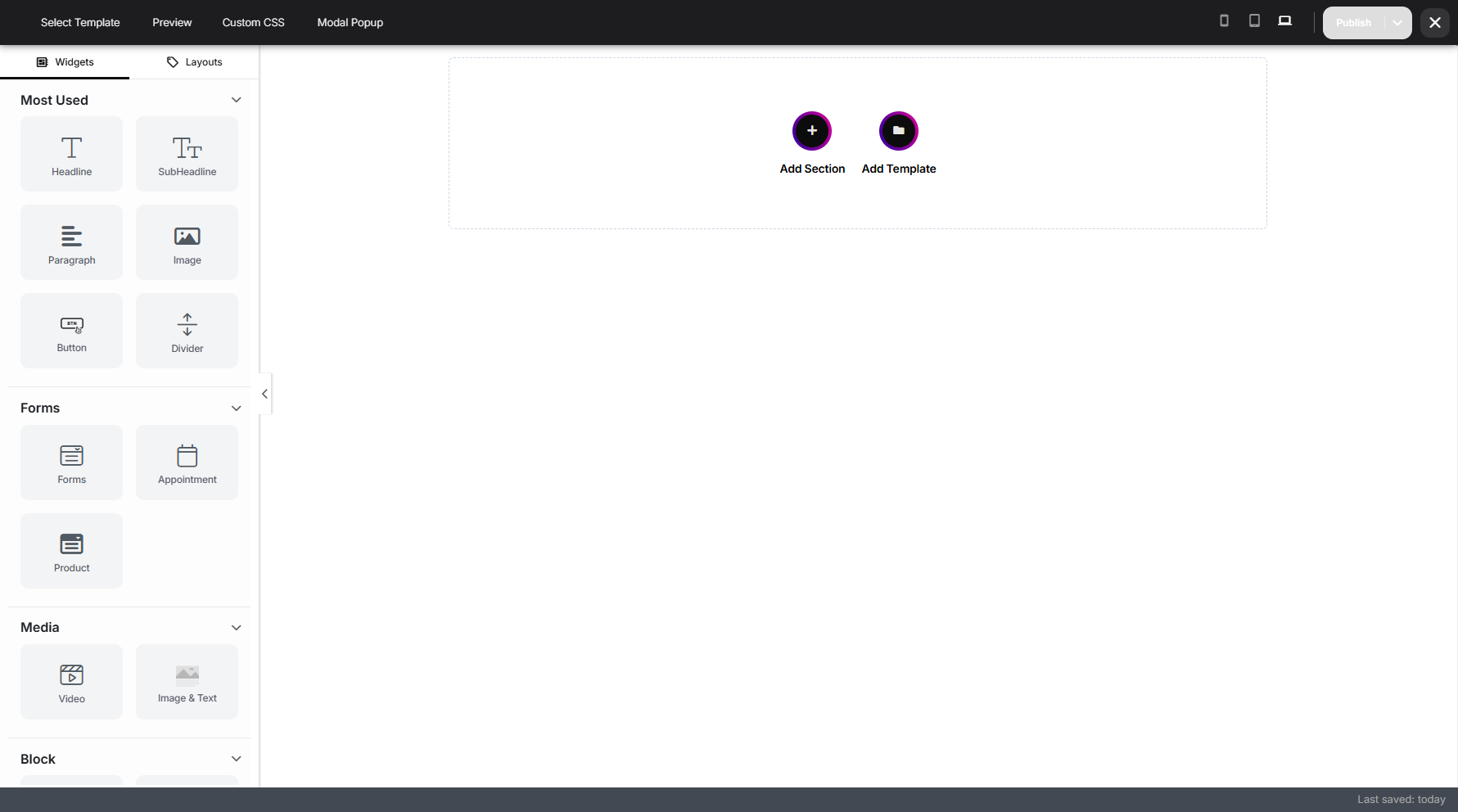 Step 13: You will then be prompted to the Funnel Builder to start customizing your funnel.