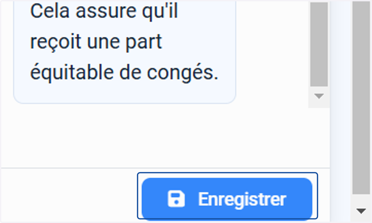 Cliquer sur "Enregistrer".