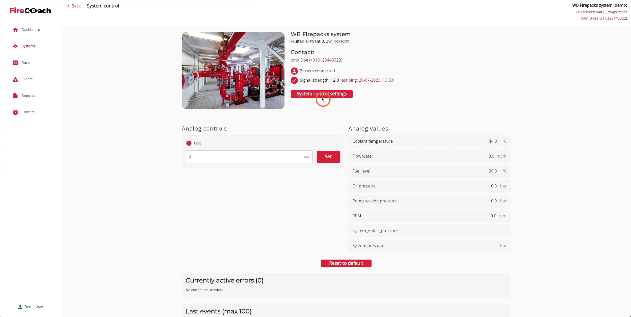 Click on 'System control settings'