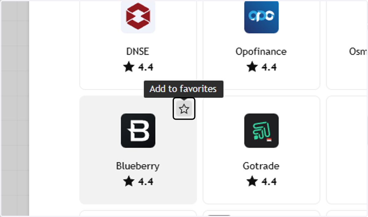 Addtionally, you can also click on Add to favorites, by hovering over the Blueberry logo, and click the star icon.